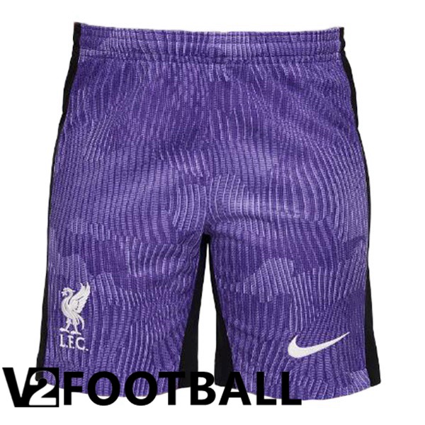 FC Liverpool Soccer Shorts Third Purple 2023/2024