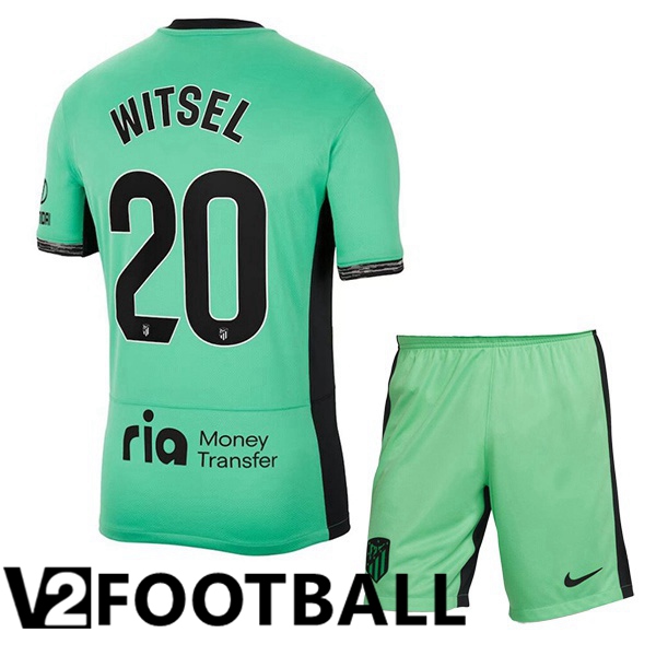 Atletico Madrid (Witsel 20) Kids Soccer Shirt Third Green 2023/2024
