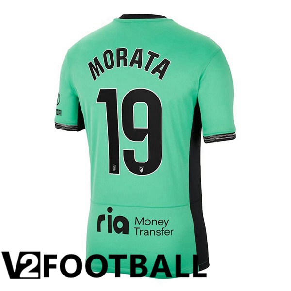 Atletico Madrid (Morata 19) Soccer Shirt Third Green 2023/2024