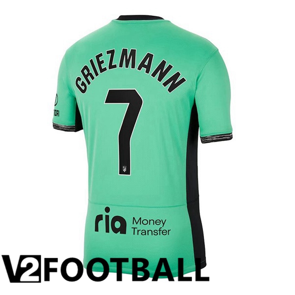 Atletico Madrid (Griezmann 7) Soccer Shirt Third Green 2023/2024