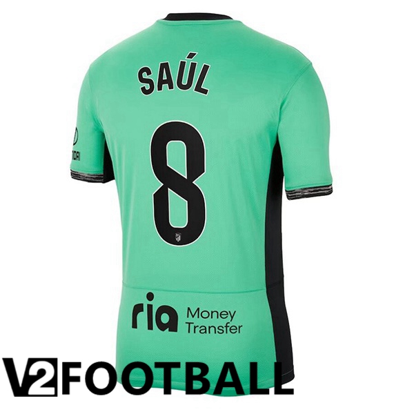 Atletico Madrid (Saúl 8) Soccer Shirt Third Green 2023/2024