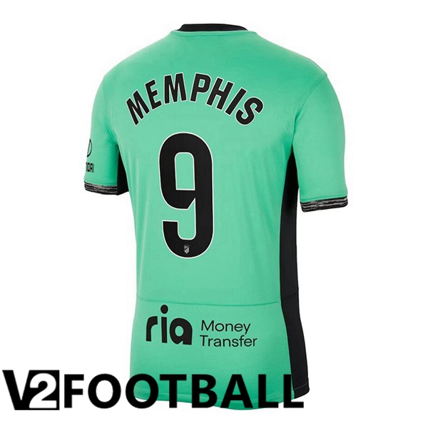 Atletico Madrid (Memphis 9) Soccer Shirt Third Green 2023/2024