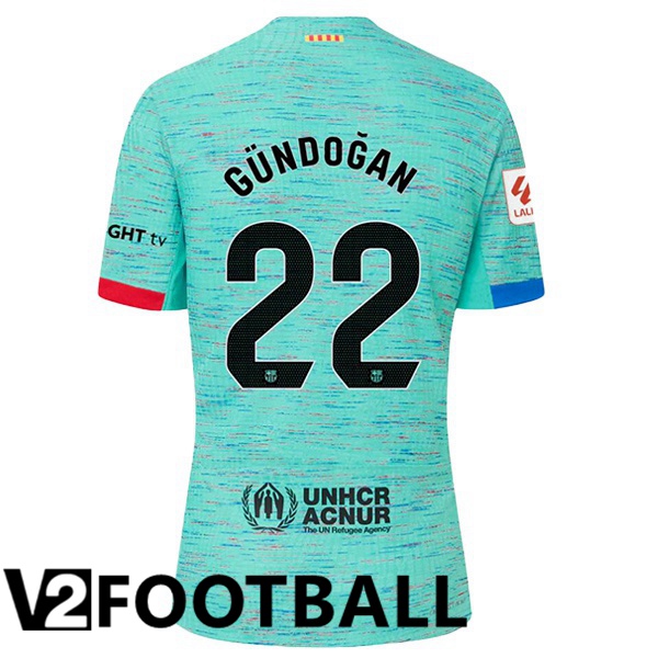 FC Barcelona (GÜNDOĞAN 22) Soccer Shirt Third Green 2023/2024