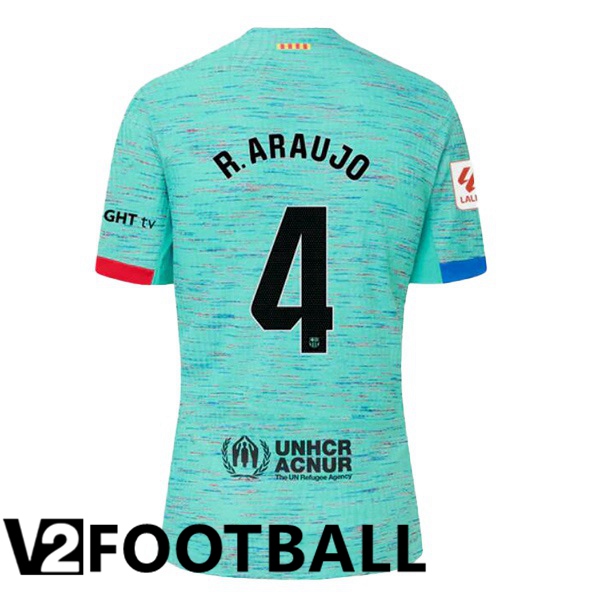 FC Barcelona (R. ARAUJO 4) Soccer Shirt Third Green 2023/2024