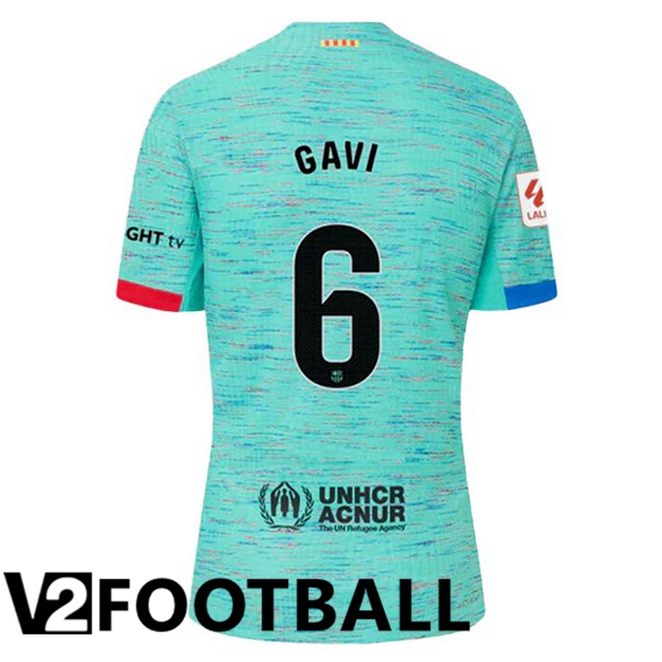 FC Barcelona (GAVI 6) Soccer Shirt Third Green 2023/2024