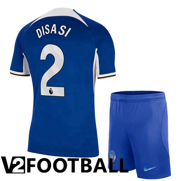 FC Chelsea (Disasi 2) Kids Soccer Shirt Home Blue 2023/2024