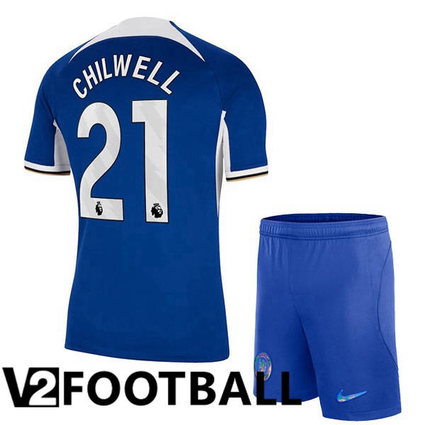 FC Chelsea (Chilwell 21) Kids Soccer Shirt Home Blue 2023/2024