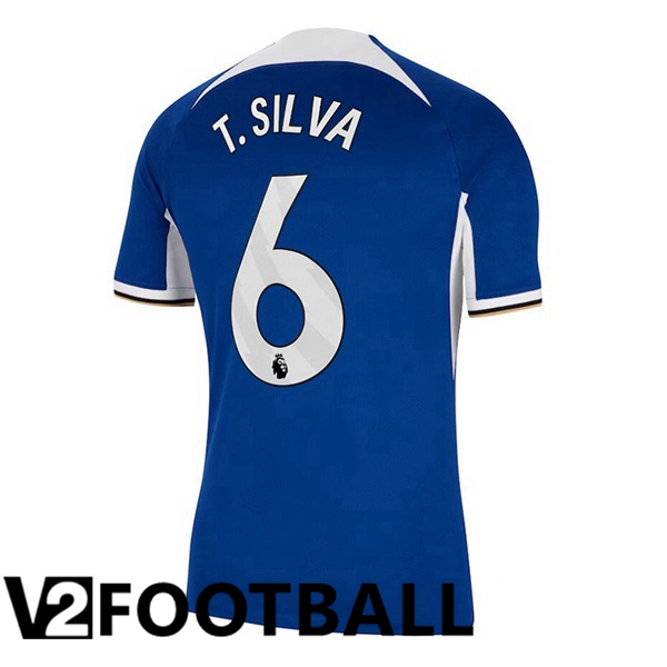 FC Chelsea (T. Silva 6) Soccer Shirt Home Blue 2023/2024