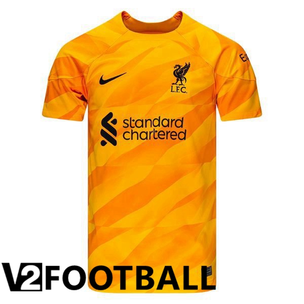 FC Liverpool Goalkeeper Soccer Shirt Orange 2023/2024