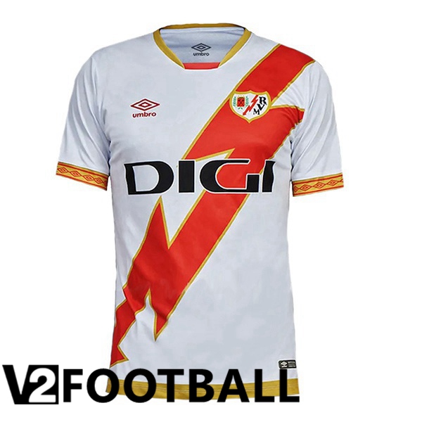Rayo Vallecano Soccer Shirt Home White 2023/2024