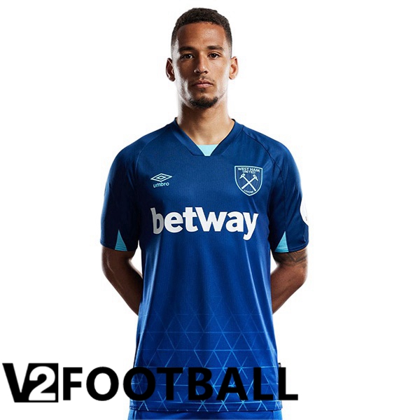 West Ham Soccer Shirt Third Blue 2023/2024
