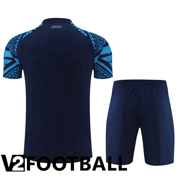 SSC Napoli Training T Shirt + Shorts Royal Blue 2023/2024