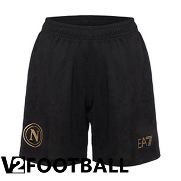 SSC Napoli Soccer Shorts Third Black 2023/2024