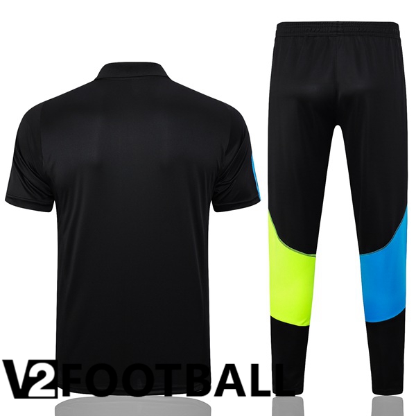 Arsenal Soccer Polo + Pants Black 2023/2024
