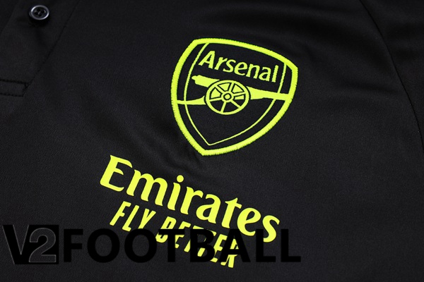 Arsenal Soccer Polo + Pants Black 2023/2024