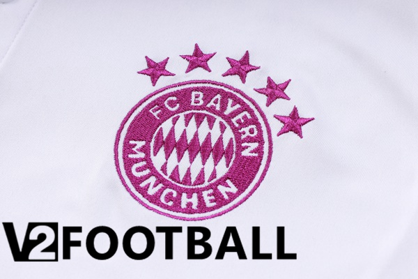 Bayern Munich Soccer Polo + Pants White 2023/2024