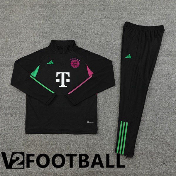 Bayern Munich Training Tracksuit Suit Black 2023/2024