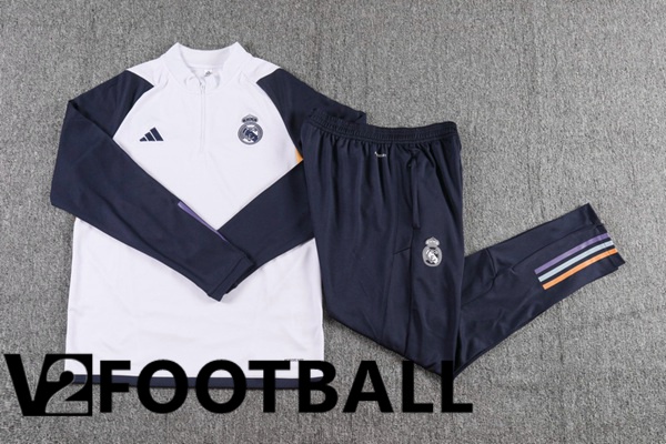 Real Madrid Training Tracksuit Suit White 2023/2024