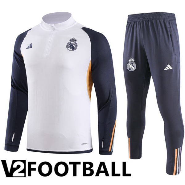 Real Madrid Training Tracksuit Suit White 2023/2024