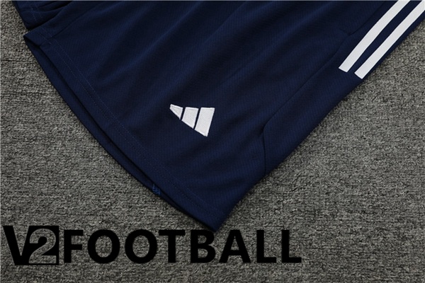 Manchester United Training T Shirt + Shorts Royal Blue 2023/2024