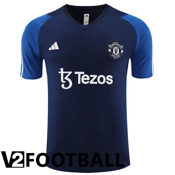 Manchester United Training T Shirt Royal Blue 2023/2024