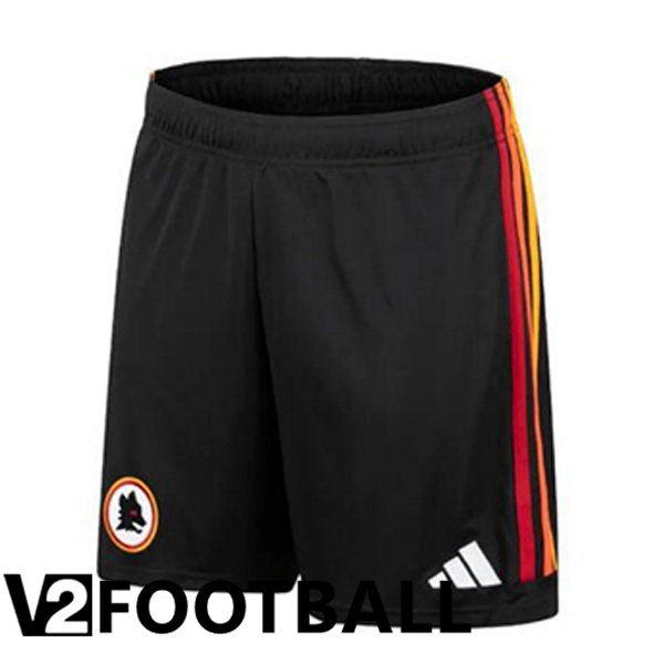 AS Roma Soccer Shorts Third Black 2023/2024