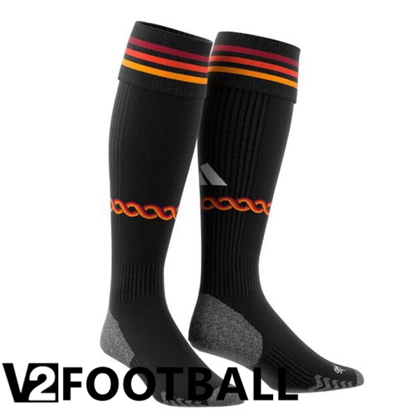 AS Roma Soccer Socks Third Black 2023/2024