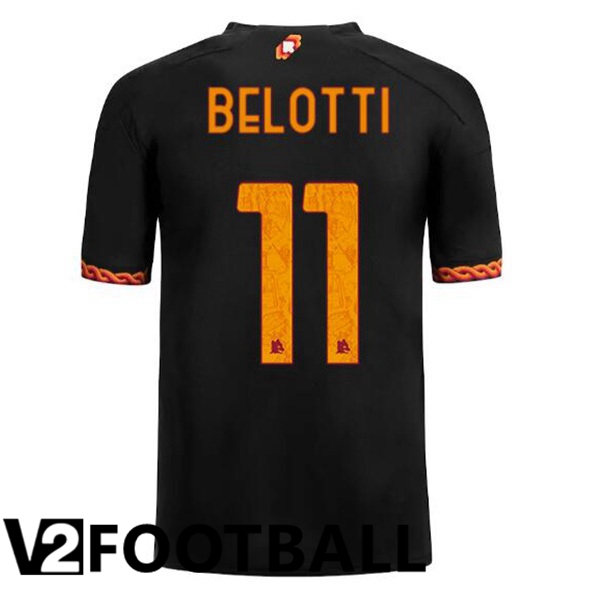 AS Roma (BELOTTI 11) Soccer Shirt Third Black 2023/2024