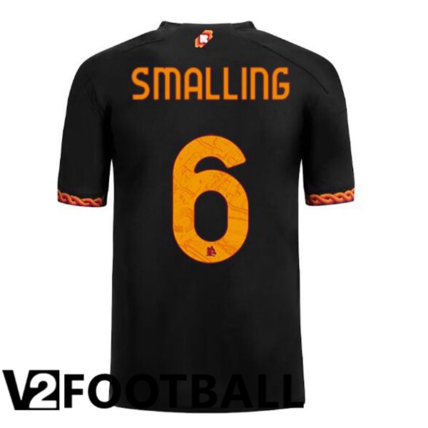 AS Roma (SMALLING 6) Soccer Shirt Third Black 2023/2024