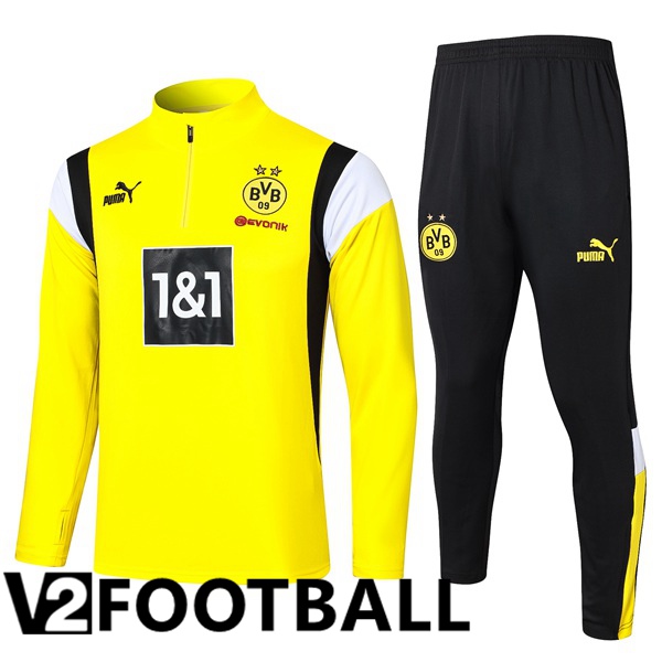 Dortmund BVB Training Tracksuit Suit Yellow 2023/2024