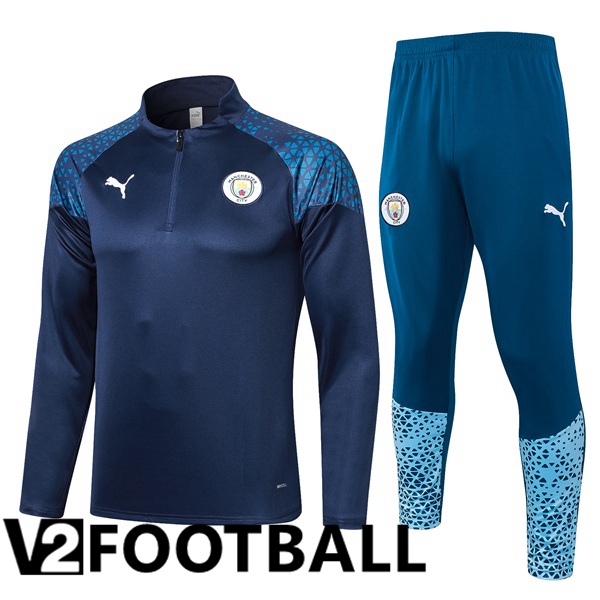 Manchester City Training Tracksuit Suit Royal Blue 2023/2024