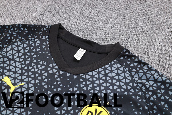 Dortmund BVB Training T Shirt + Shorts Black 2023/2024