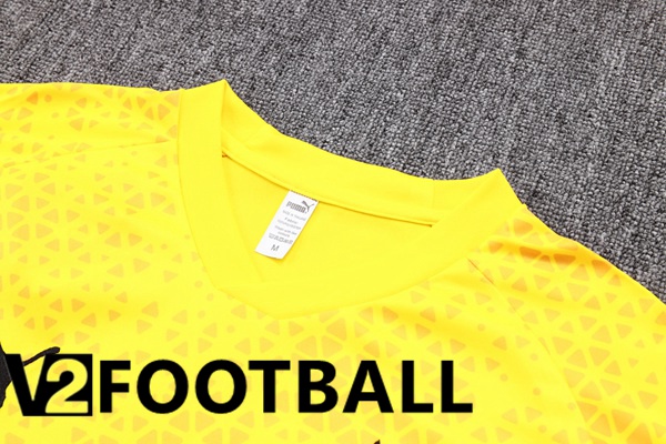 Dortmund BVB Training T Shirt + Shorts Yellow 2023/2024