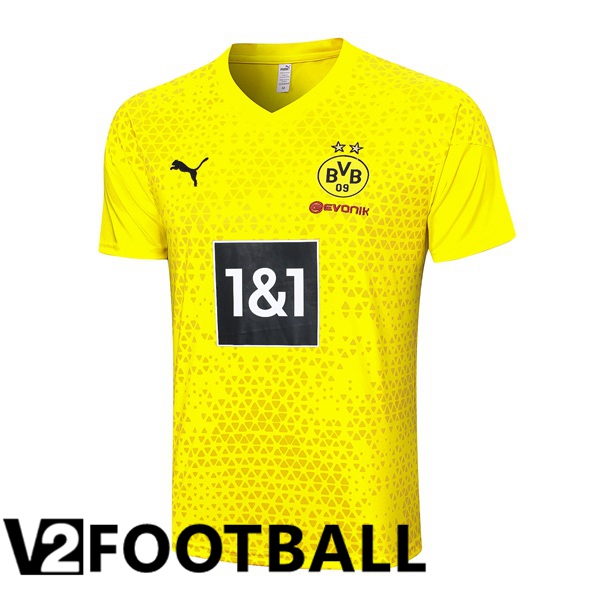 Dortmund BVB Training T Shirt Yellow 2023/2024