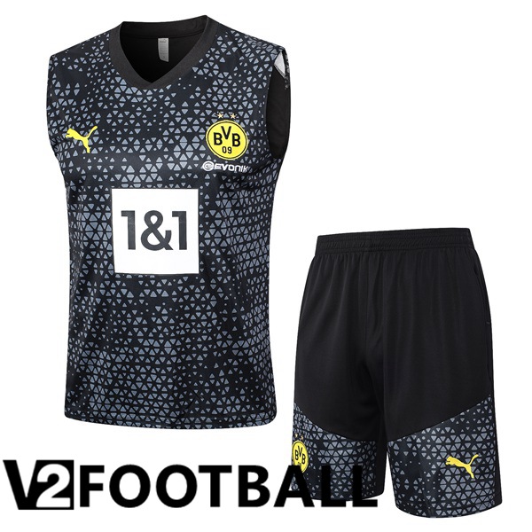 Dortmund BVB Soccer Vest + Shorts Black 2023/2024