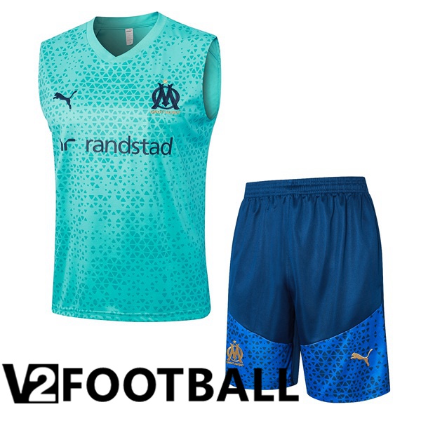 Marseille OM Soccer Vest + Shorts Blue 2023/2024