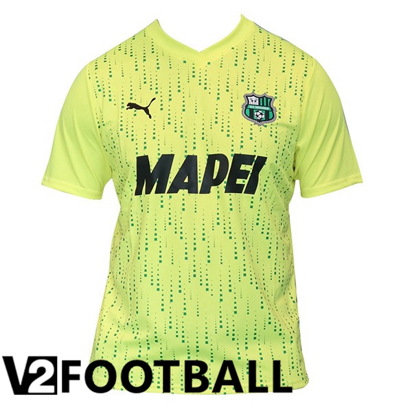 US Sassuolo Soccer Shirt Third Green Yellow 2023/2024