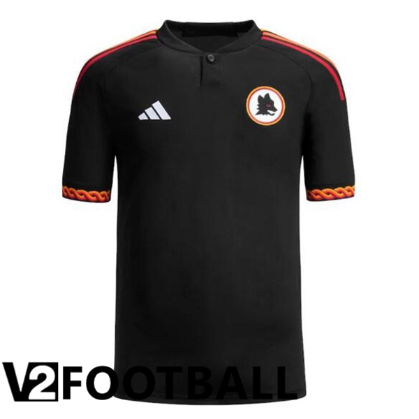 AS Roma Soccer Shirt Third Black 2023/2024
