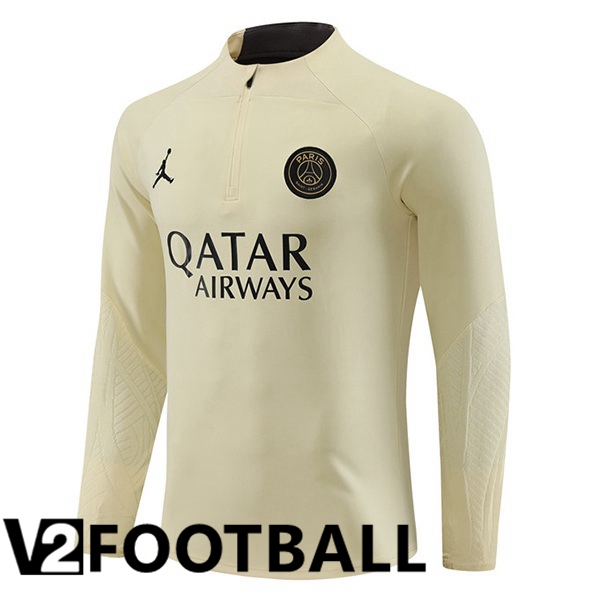 JORDAN Paris PSG Training Sweatshirt Yellow 2023/2024