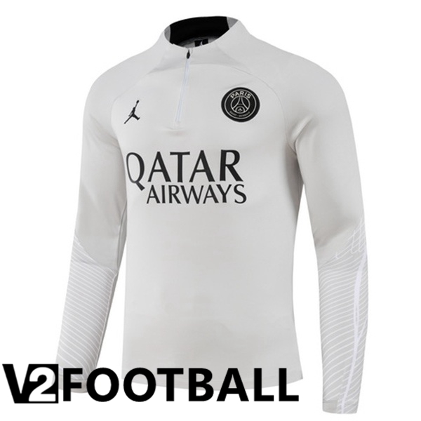 JORDAN Paris PSG Training Sweatshirt Grey 2023/2024