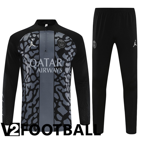 JORDAN Paris PSG Training Tracksuit Suit Black 2023/2024