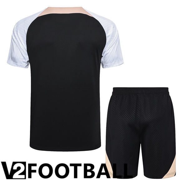 FC Chelsea Training T Shirt + Shorts Black 2023/2024