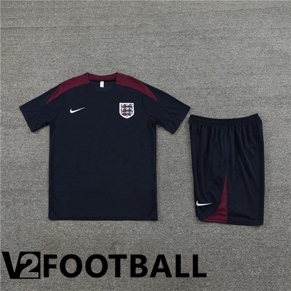 England Training T Shirt + Shorts Royal Blue 2023/2024