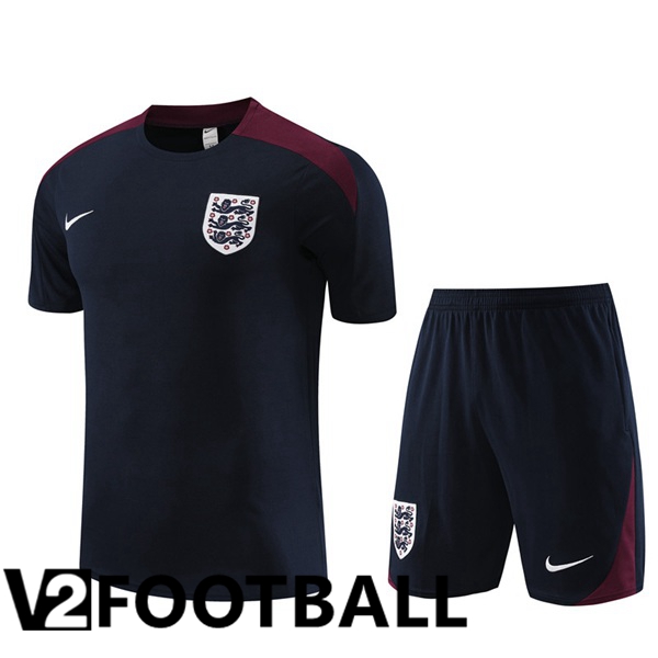 England Training T Shirt + Shorts Royal Blue 2023/2024