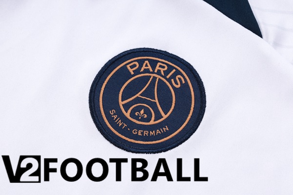 Paris PSG Training T Shirt + Shorts White 2023/2024