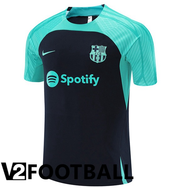 FC Barcelona Training T Shirt Green Royal Blue 2023/2024