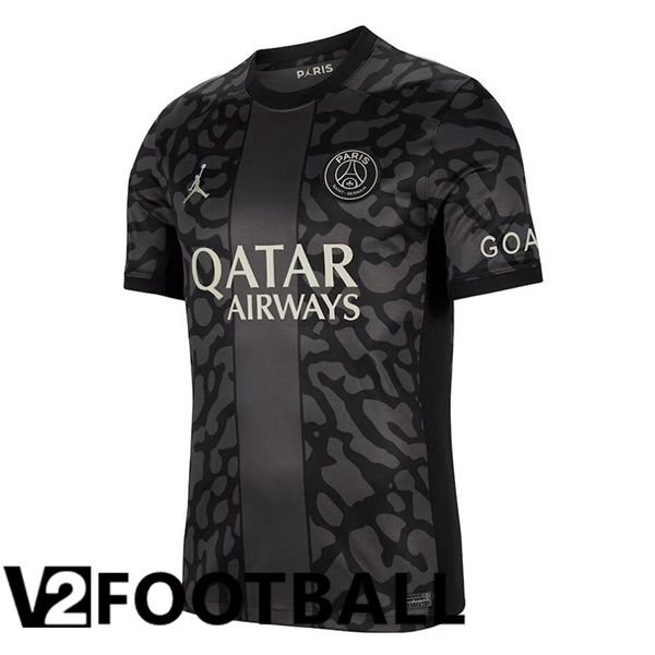 Paris PSG Soccer Shirt Third Black 2023/2024