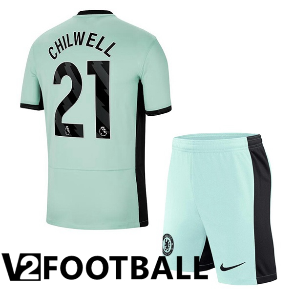 FC Chelsea (Chilwell 21) Kids Soccer Shirt Third Green 2023/2024
