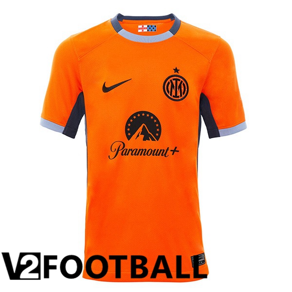 Inter Milan Soccer Shirt Third Orange 2023/2024