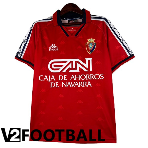 CA Osasuna Retro Soccer Shirt Home Red 1995-1997